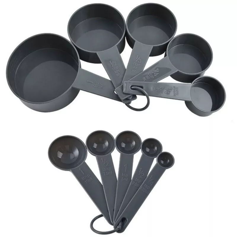 10 Unids / Set Tazas Medidoras Juego De Cucharas Herramientas De Ponderacion Para Hornear Diy Plastico Pp De Calidad Alimentaria Con Marca Claramente En Oferta 10 Unids / Set Tazas Medidoras Juego De Cucharas Herramientas De Ponderacion Para Hornear Diy Plastico Pp De Calidad Alimentaria Con Marca Claramente Barato