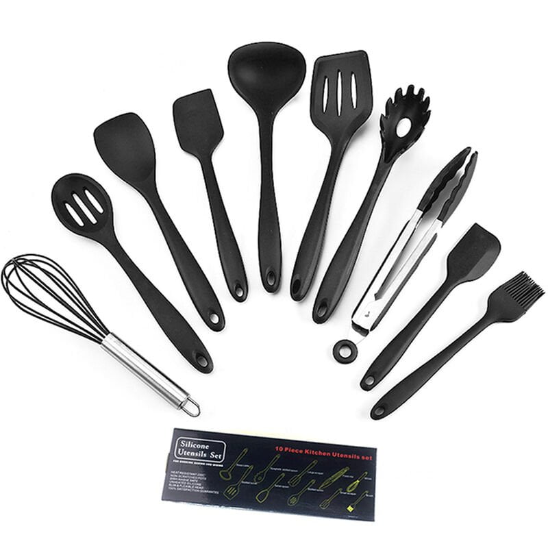 10pcs utensilios de cocina de silicona juego de utensilios de cocina utensilios de cocina antiadherentes utensilios de cocina