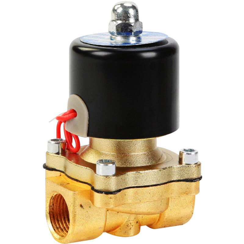 1/2 '' NPT AC110V Laton valvula solenoide electrico normalmente cerrado de aceite en agua de gas y aire