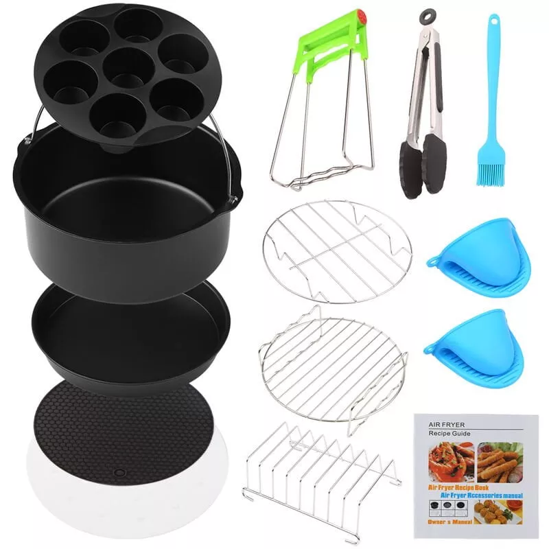 13Pcs Barbacoa Accesorios Freidora Del Sistema De Herramientas, Acero Inoxidable Asar A La Parrilla Herramientas,7 Pulgadas En Oferta 13Pcs Barbacoa Accesorios Freidora Del Sistema De Herramientas