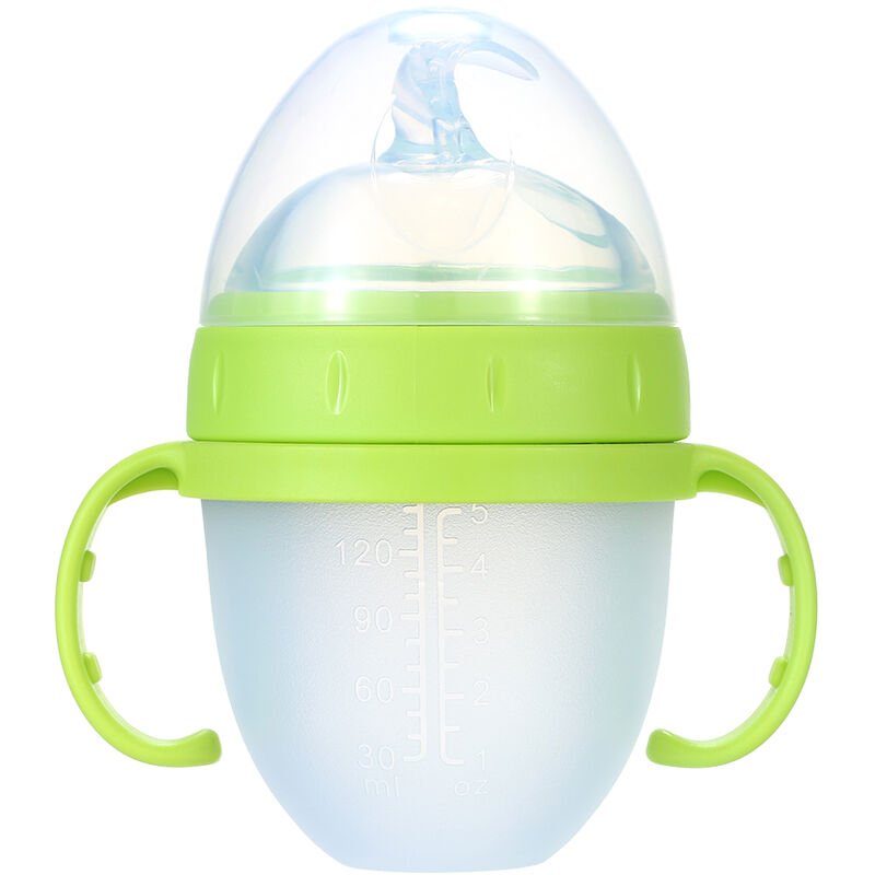 150ml / 5oz Silicona Squeeze Baby Rice Cereal Bottle Cuchara dispensadora de alimentos A prueba de fugas Biberones de alimentacion de entrenamiento barato
