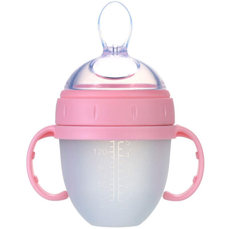 150ml / 5oz Silicona Squeeze Baby Rice Cereal Bottle Cuchara dispensadora de alimentos A prueba de fugas Biberones de alimentacion de entrenamiento barato