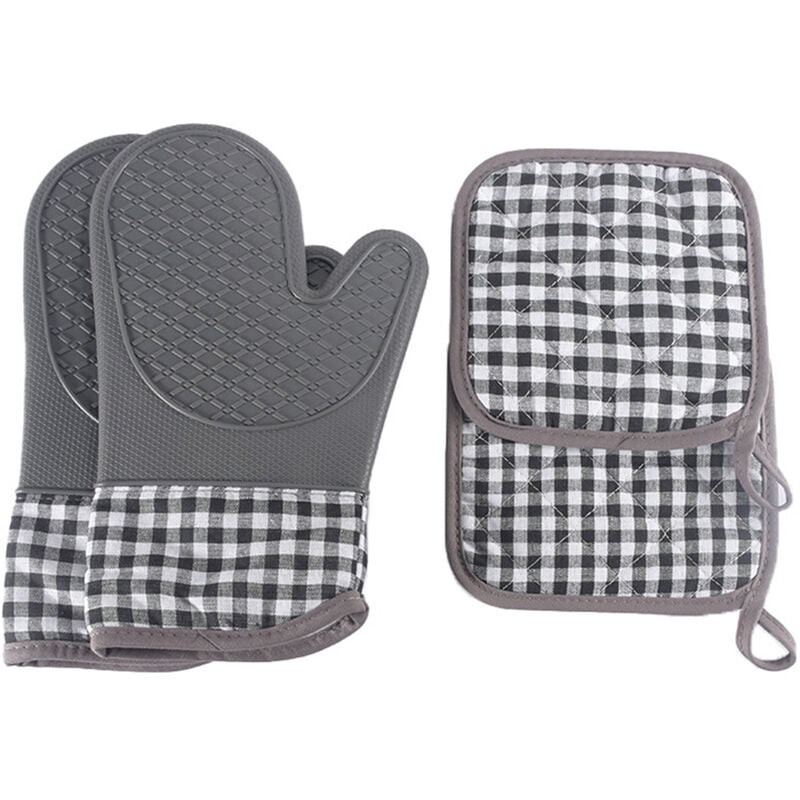 2 manoplas de horno resistentes al calor