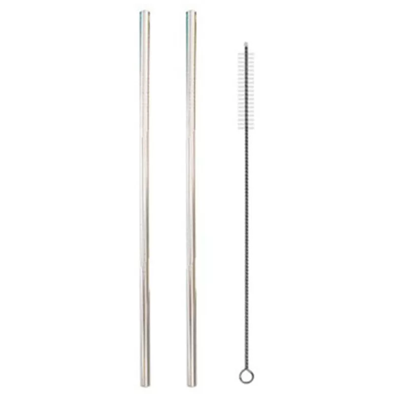 2 Uds Paja + 1 Cepillo Color Metal Grado Alimenticio Nivel 304 Traje De Paja De Acero Inoxidable Bebida Cafe Leche Te Paja,Plata, 2 Cabezas Rectas Y En Oferta 2 Uds Paja + 1 Cepillo Color Metal Grado Alimenticio Nivel 304 Traje De Paja De Acero Inoxidable Bebida Cafe Leche Te Paja