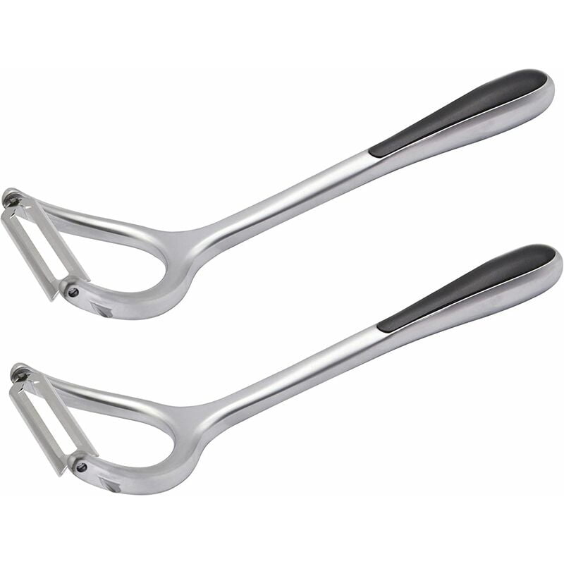 2 unidades de peladores de verduras de acero inoxidable para cocina