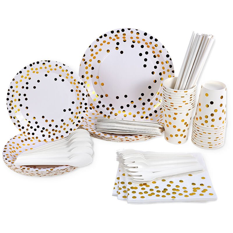 20 juegos de platos de papel