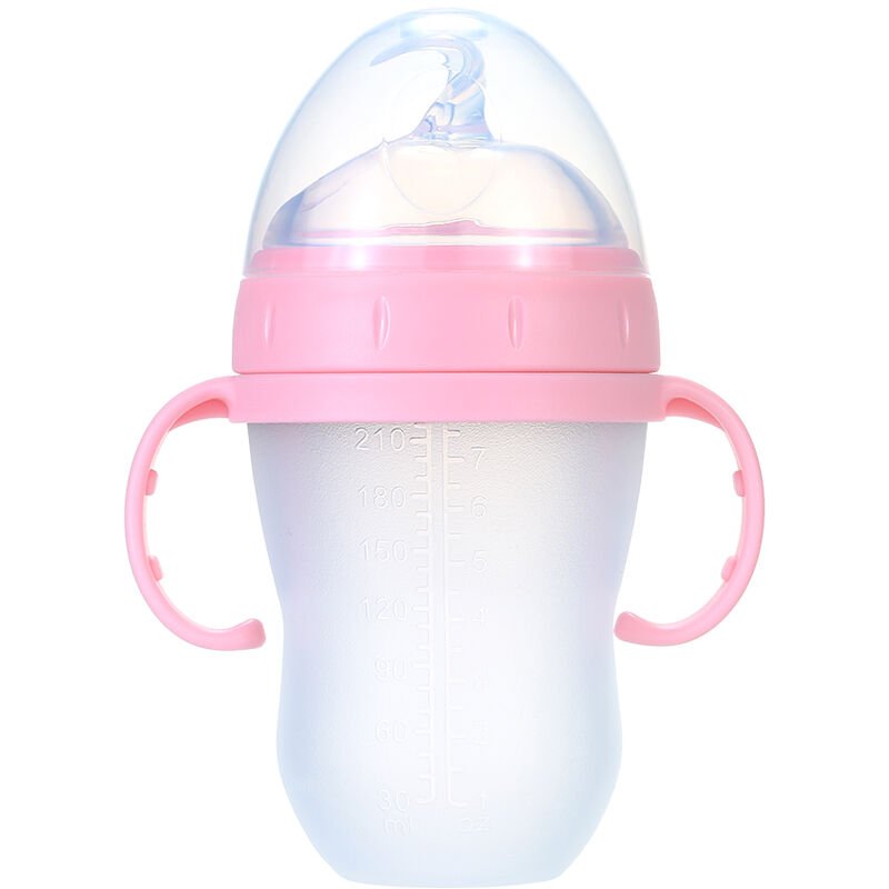 240ml / 8oz Silicona Squeeze Baby Rice Cereal Bottle Cuchara dispensadora de alimentos A prueba de fugas Biberones de alimentacion de entrenamiento barato
