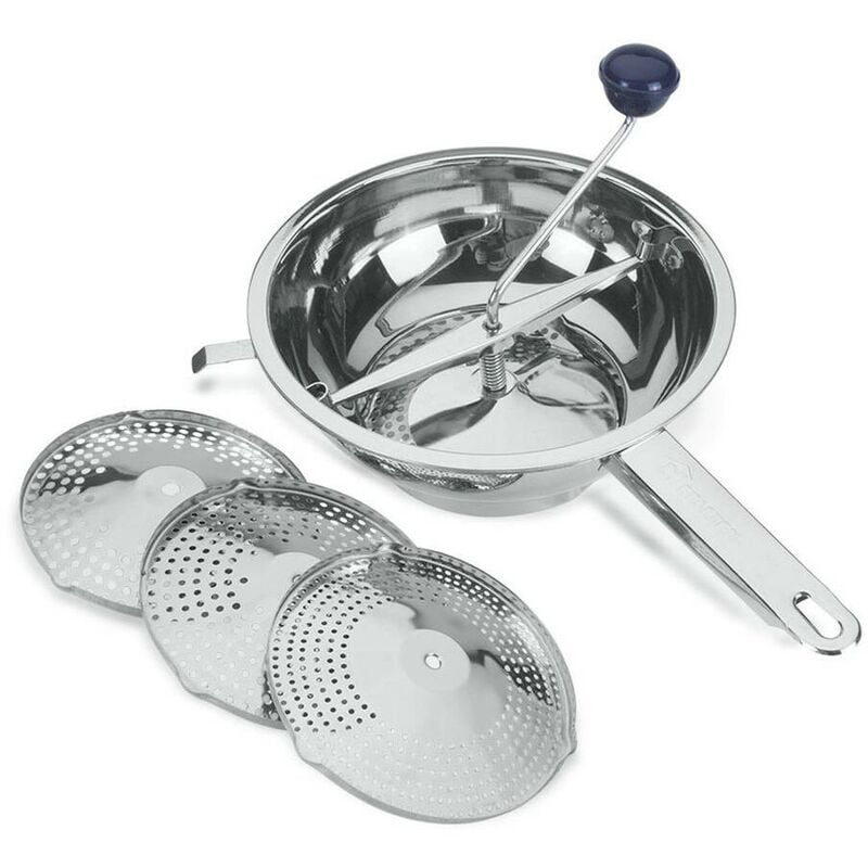 252224 - Pasapurés de 24 cms. 3 discos acero inox. 252224 - Metaltex barato