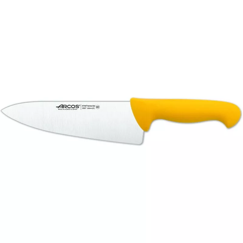 290700 Cuchillo Cocinero 20 Cm Amarillo - Arcos En Oferta 290700 Cuchillo Cocinero 20 Cm Amarillo - Arcos Barato
