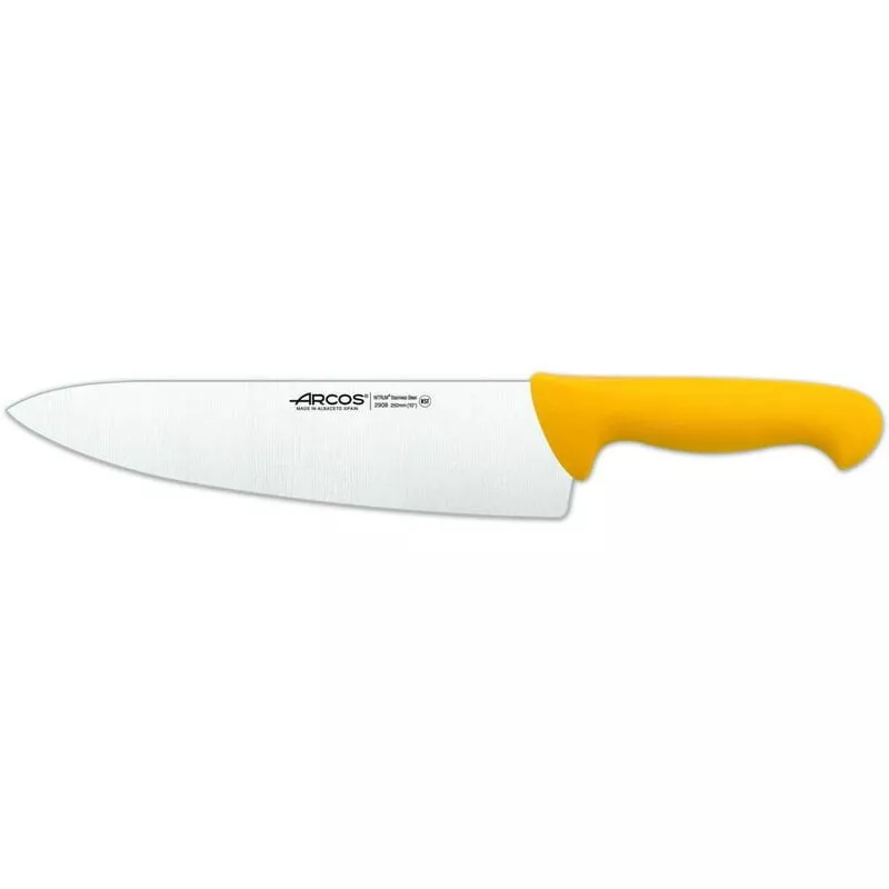290800 Cuchillo Cocinero 25 Cm Amarillo - Arcos En Oferta 290800 Cuchillo Cocinero 25 Cm Amarillo - Arcos Barato
