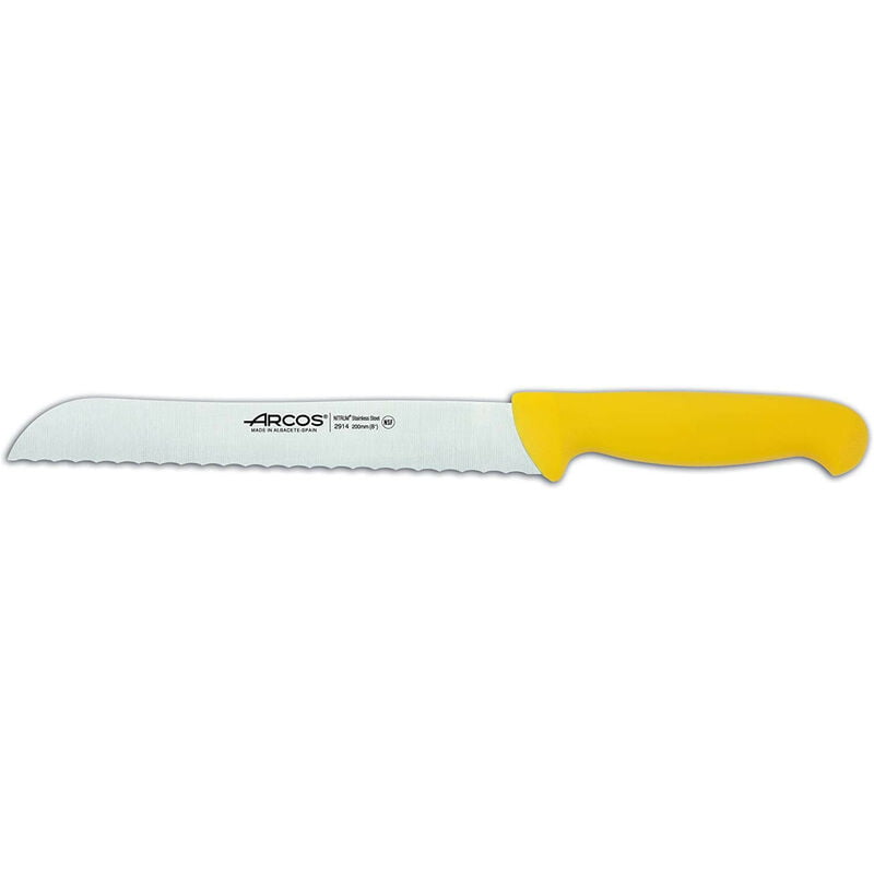 291400 CUCHILLO PANERO 20 CM AMARILLO - Arcos barato
