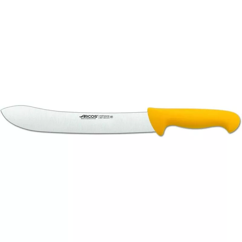 292700 Cuchillo Carnicero 25 Cm Amarillo - Arcos En Oferta 292700 Cuchillo Carnicero 25 Cm Amarillo - Arcos Barato