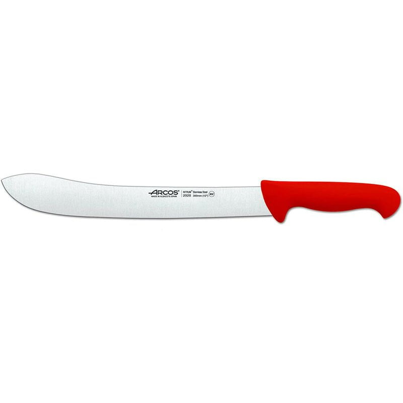 292822 CUCHILLO CARNICERO 30 CM ROJO - Arcos barato