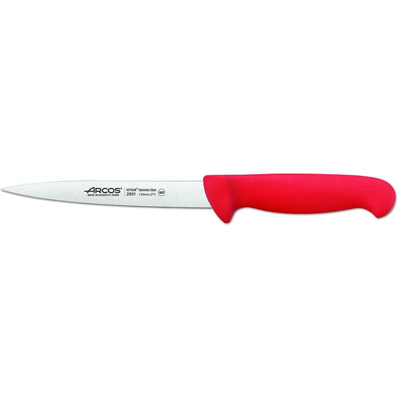 293122 CUCHILLO LENGUADO 17CM ROJO - Arcos barato