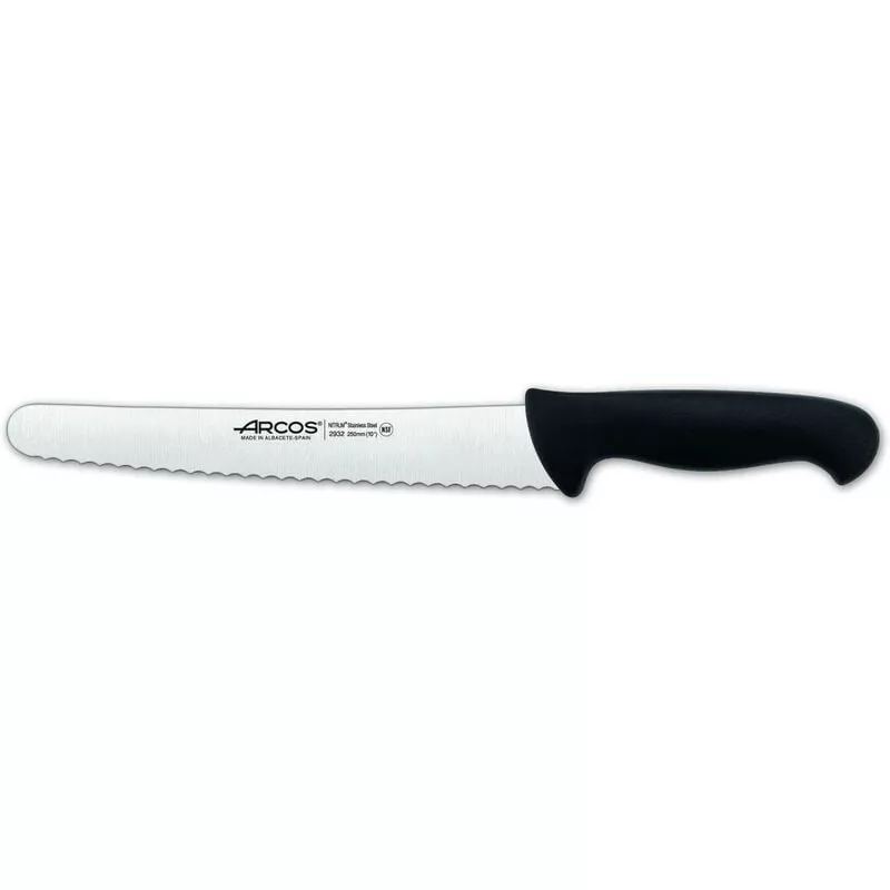 293225 Cuchillo Pastelero 25 Cm Negro - Arcos En Oferta 293225 Cuchillo Pastelero 25 Cm Negro - Arcos Barato