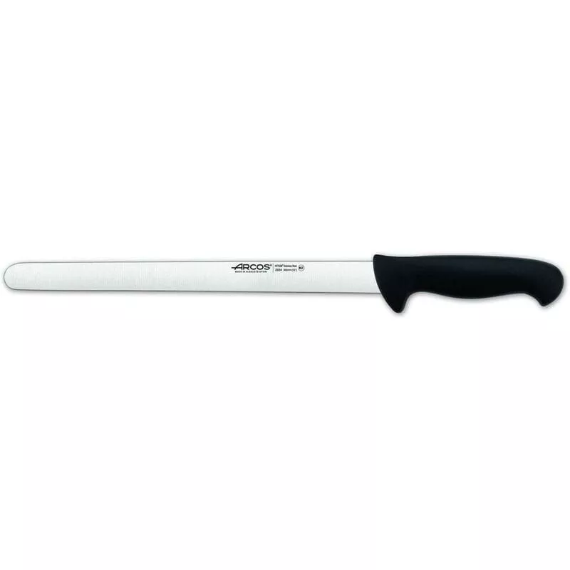 293425 Cuchillo Fiambre 30 Cm Negro - Arcos En Oferta 293425 Cuchillo Fiambre 30 Cm Negro - Arcos Barato