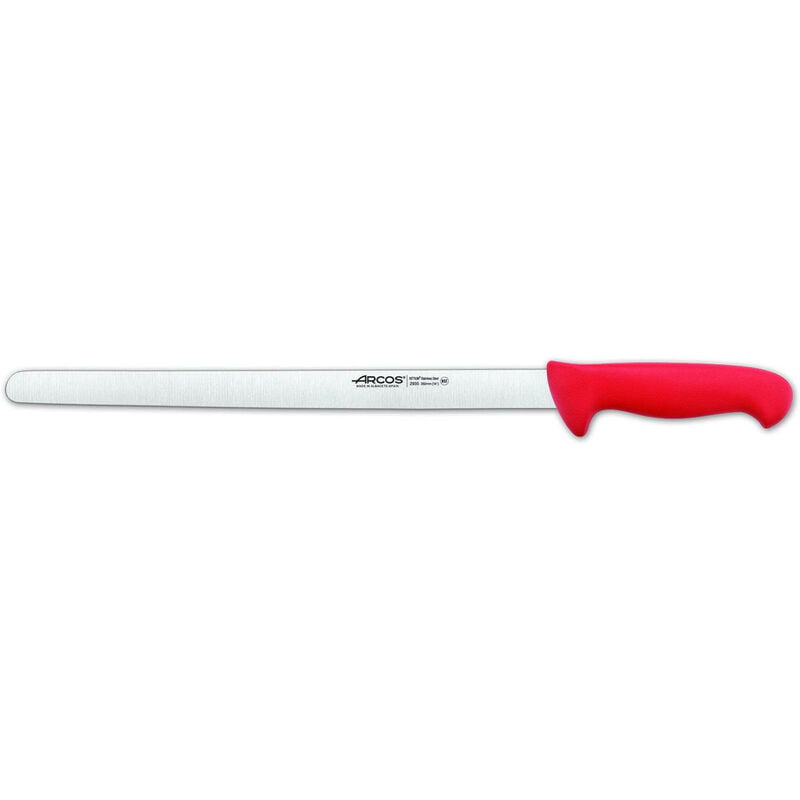 293522 CUCHILLO FIAMBRE 35CM ROJO - Arcos barato