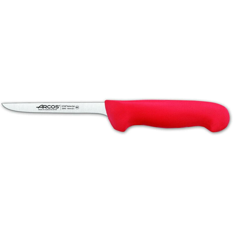 294022 CUCHILLO DESHUESADOR 14 CM ROJO - Arcos barato