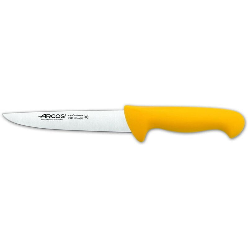 294600 CUCHILLO CARNICERO 16 CM AMARILLO - Arcos barato
