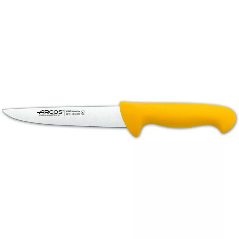 294600 Cuchillo Carnicero 16 Cm Amarillo - Arcos En Oferta 294600 Cuchillo Carnicero 16 Cm Amarillo - Arcos Barato