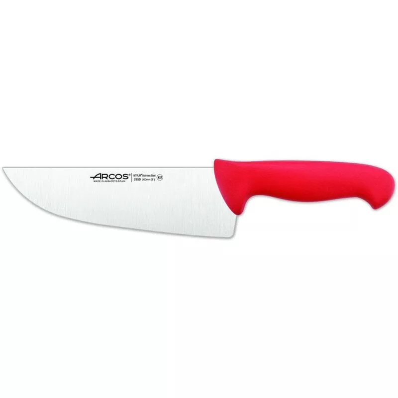 295922 Cuchillo Carnicero 20 Cm Rojo - Arcos En Oferta 295922 Cuchillo Carnicero 20 Cm Rojo - Arcos Barato