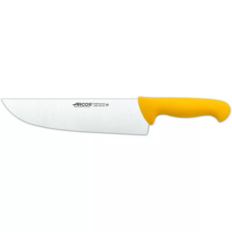 296000 Cuchillo Carnicero 25 Cm Amarillo - Arcos En Oferta 296000 Cuchillo Carnicero 25 Cm Amarillo - Arcos Barato