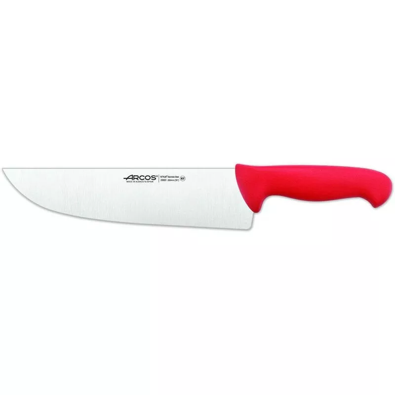 296022 CUCHILLO CARNICERO 25 CM ROJO - Arcos barato