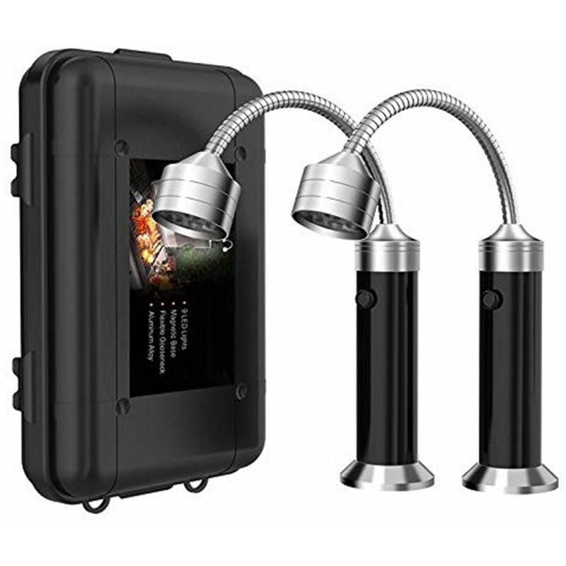 2PCS Barbacoa magnética luminosa flexible 9 LED Ilumina la lámpara de trabajo de campamento para uso en exteriores barato