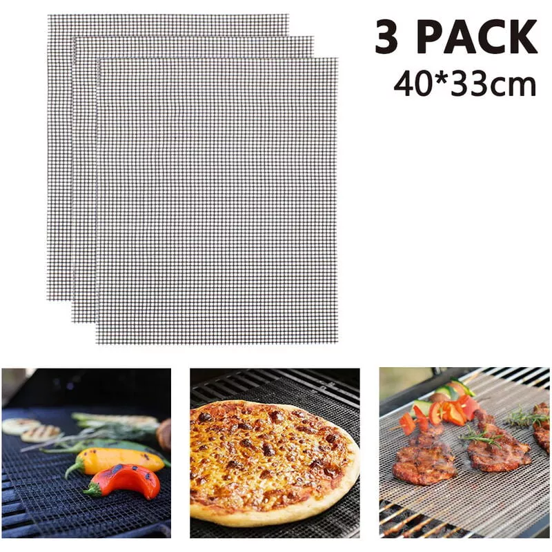 3Pcs Parrilla De Barbacoa Estera De Malla Antiadherente Parrilla De Barbacoa Revestimientos De Hoja Parrilla Antiadherente Estera De Pescado En Oferta 3Pcs Parrilla De Barbacoa Estera De Malla Antiadherente Parrilla De Barbacoa Revestimientos De Hoja Parrilla Antiadherente Estera De Pescado Barato