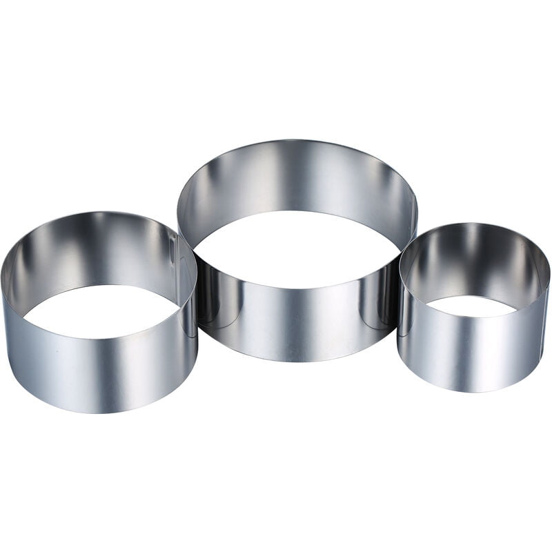 3pcs galleta de la galleta Cortadores 430 acero inoxidable pasta de azucar del cortador de la galleta Cortadores Cortadores Sandwich del molde del barato