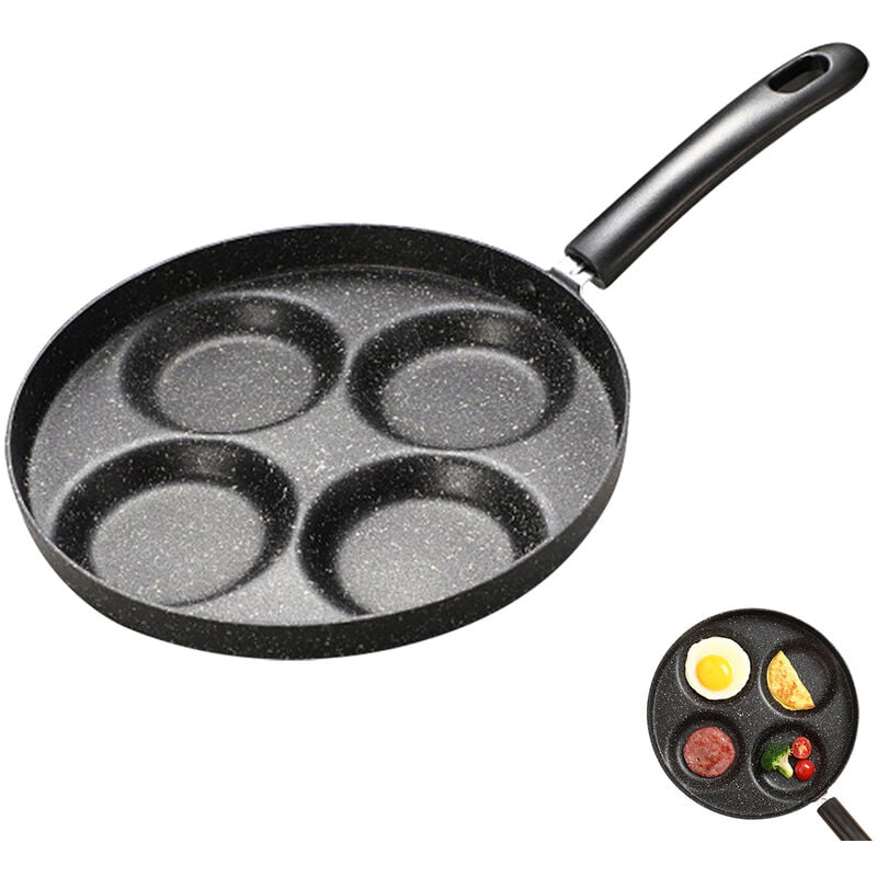 4-huevera sarten antiadherente para cocinar huevos Pan 4-Copa tortilla molde redondo de Burger Pancake Pan aleacion de aluminio de huevo Pan Bateria barato
