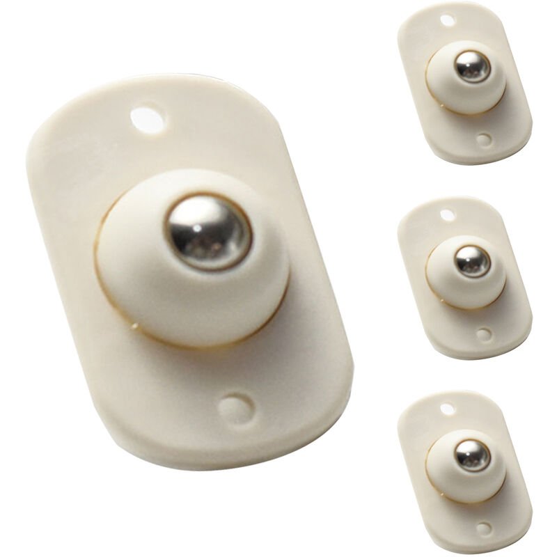 4 piezas autoadhesivas lindas mini ruedas giratorias ruedas universales polea de rotacion de 360 ​​° para cajas de almacenamiento debajo de la cama barato