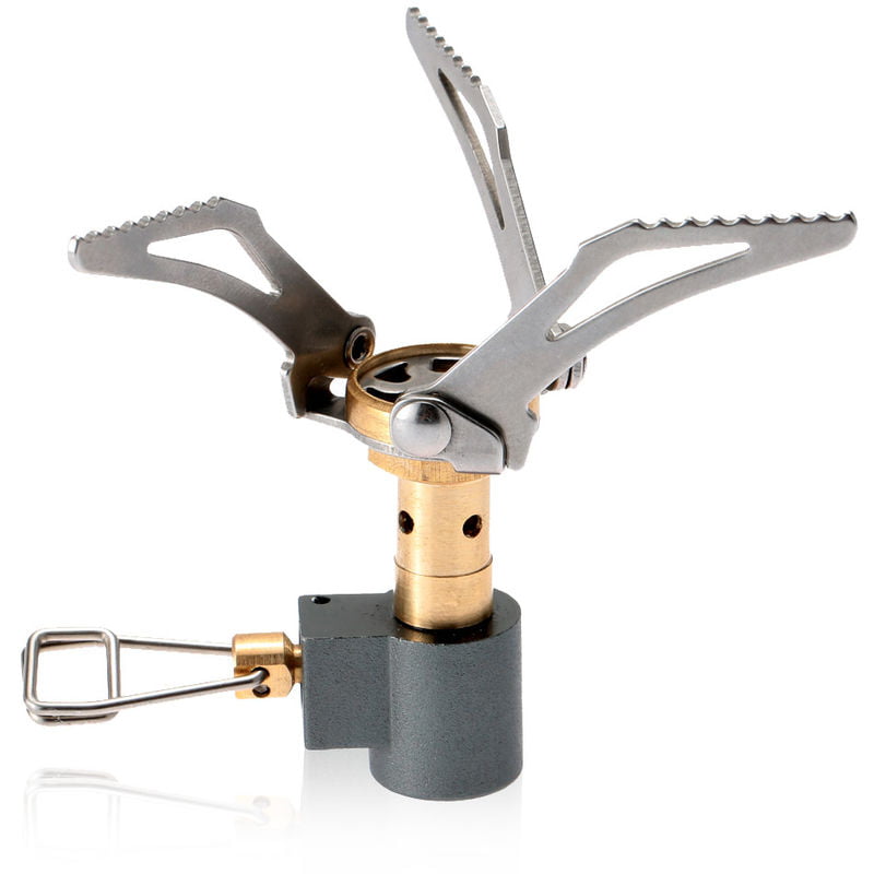 45g super ligero mini bolsillo cocinar al aire libre que acampa plegable del quemador de gas estufa 3000W - Tomshoo barato