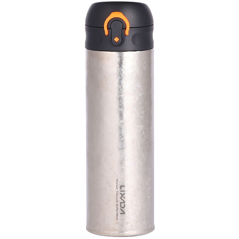 480ml de titanio de doble pared Insuated La botella de agua impermeable Prensa Deportiva Botella boton para acampar al aire libre Senderismo Escalada barato