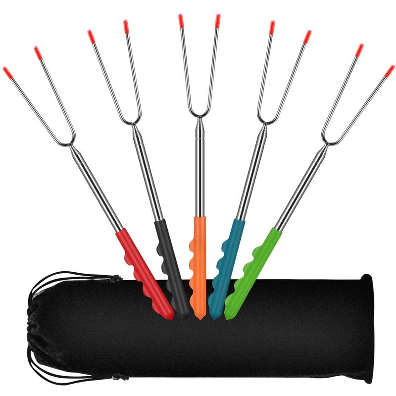 5 unidades extensible Brochetas 32 cm de 115 cm