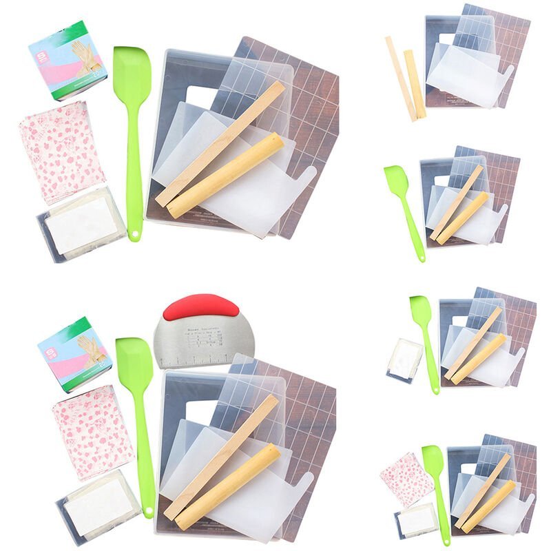 5 unids / set moldes de turron DIY copo de nieve crujiente dulces pasteleria antiadherente placa reutilizable cortadora rodante herramientas para barato