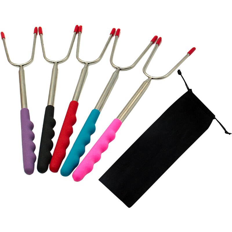 5 varillas telescopicas para asar