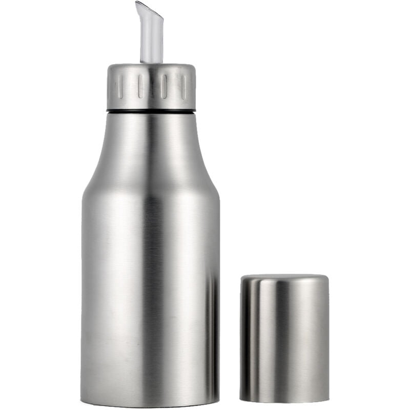 500 ml (13us gal) moda acero inoxidable a prueba de polvo a prueba de fugas aceite olla gota salsa vinagre botella cocina suministro vinagrera