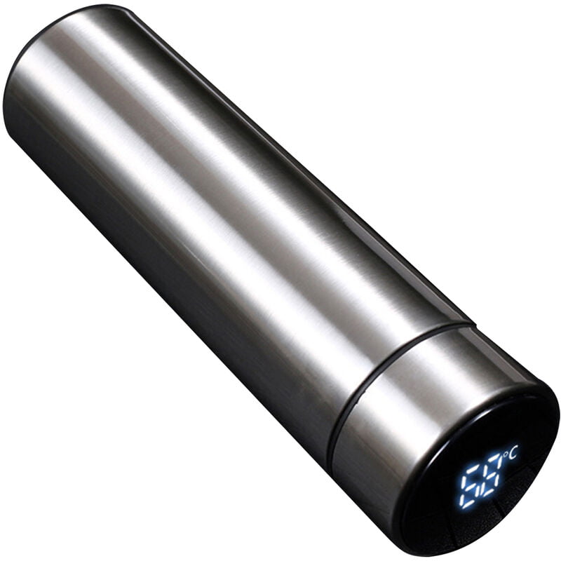 500mL Pantalla LED de temperatura inteligente Botella de agua con aislamiento al vacio Botella de acero inoxidable a prueba de fugas sin BPA para barato