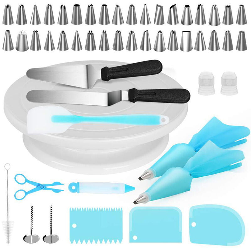 52 piezas Kit de decoracion de pasteles Suministros para hornear para principiantes