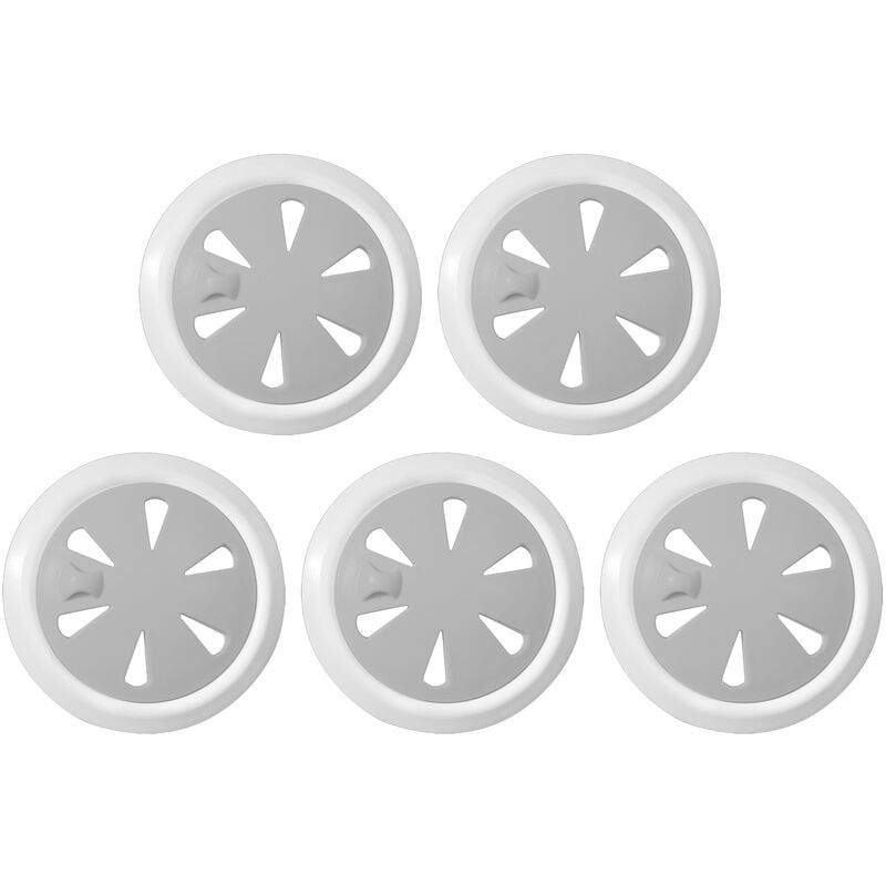 5PCS Cubierta de filtro de drenaje giratorio Impermeable Anti-obstruccion Tapon de drenaje Tapon de bano Tapon de drenaje Tapon de drenaje Agujero barato