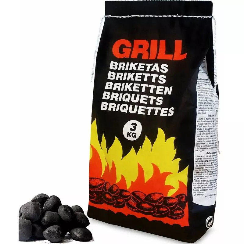 6 / 9 / 18 / 21kg Briquetas de carbón vegetal para barbacoa brasero parrilladas 9 kg - Deuba barato