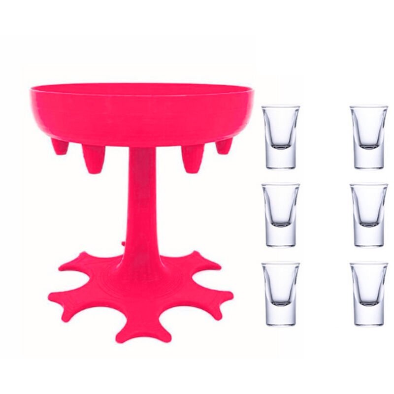 6 Tiro de cristal dispensador y el titular