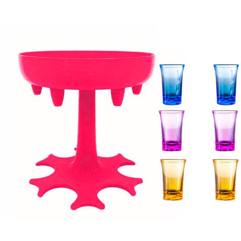 6 Tiro de cristal dispensador y el titular