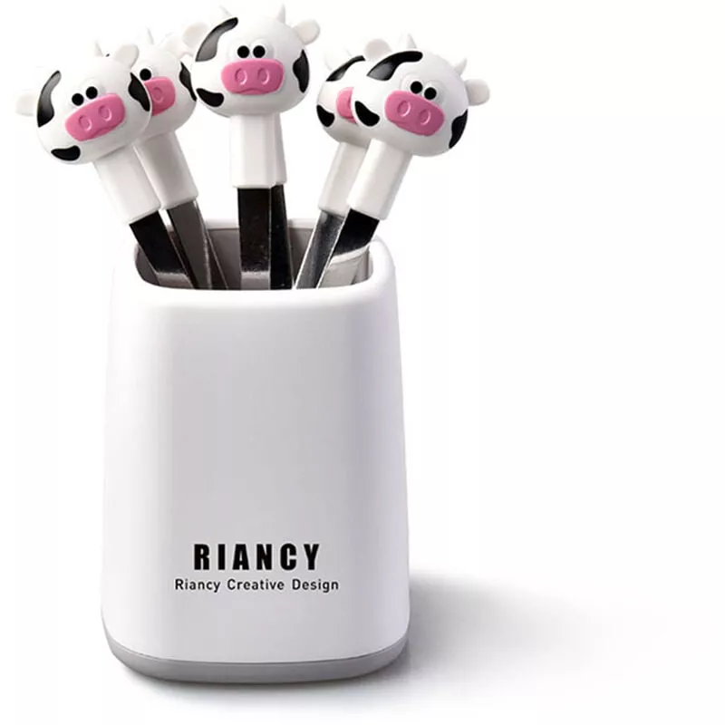 6 Uds Tenedores De Frutas De Acero Inoxidable Cocina Encantador Estilo De Dibujos Animados Postre Pastel Vajilla Tenedor De Comida Con Contenedores En Oferta 6 Uds Tenedores De Frutas De Acero Inoxidable Cocina Encantador Estilo De Dibujos Animados Postre Pastel Vajilla Tenedor De Comida Con Contenedores Barato