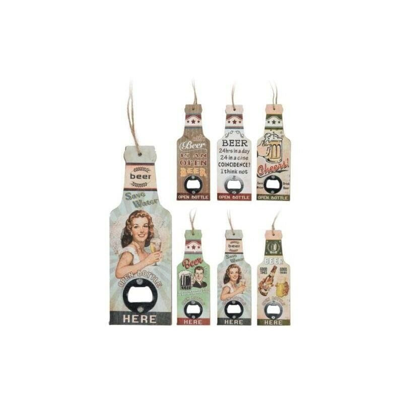 Abre Botellas Chapas Decorado 20X7X0