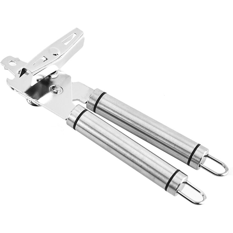 Abrelatas manual con mango comodo Abridor de botellas de cerveza Abrelatas de mano multifuncionales de acero inoxidable barato