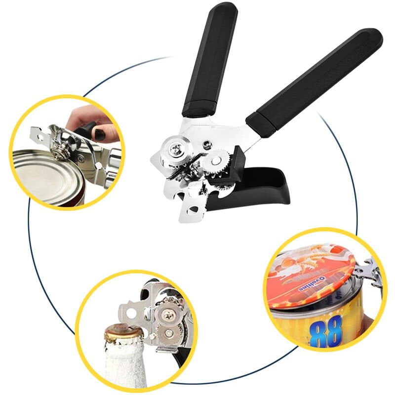 Abrelatas multifuncional botella de cerveza abridor de latas manual cocina Picnic Camping viajes fiesta cena herramientas barato