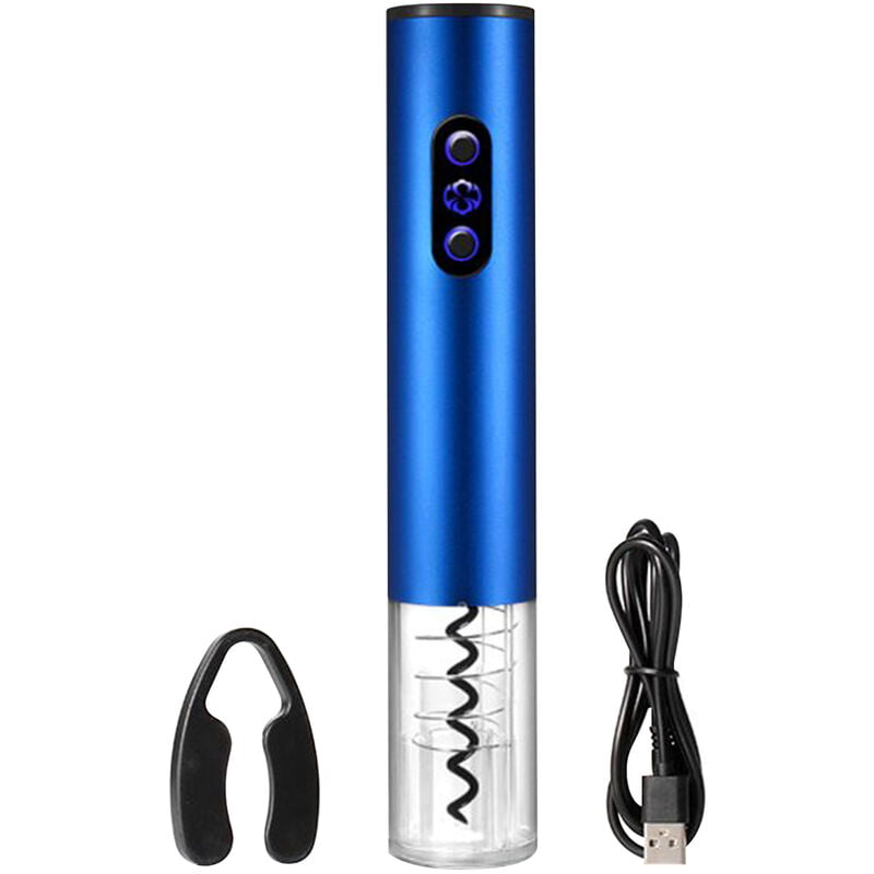 Abridor de vino electrico con cortador de papel de aluminio Facil operacion Portatil 2800mAh Abridor de vino recargable Sacacorchos electrico barato