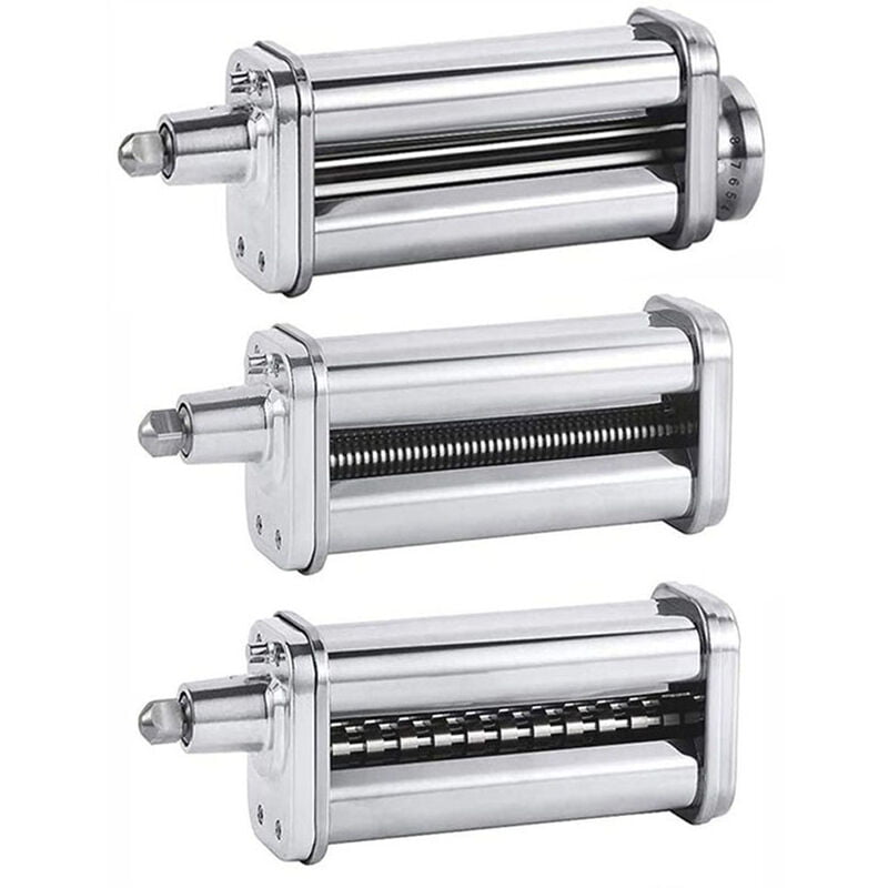 Accesorio para maquina de pasta 3-en-1 Piezas de cortador de rodillo de pasta Maquina de prensado de fideos Compatible con batidoras de pie barato